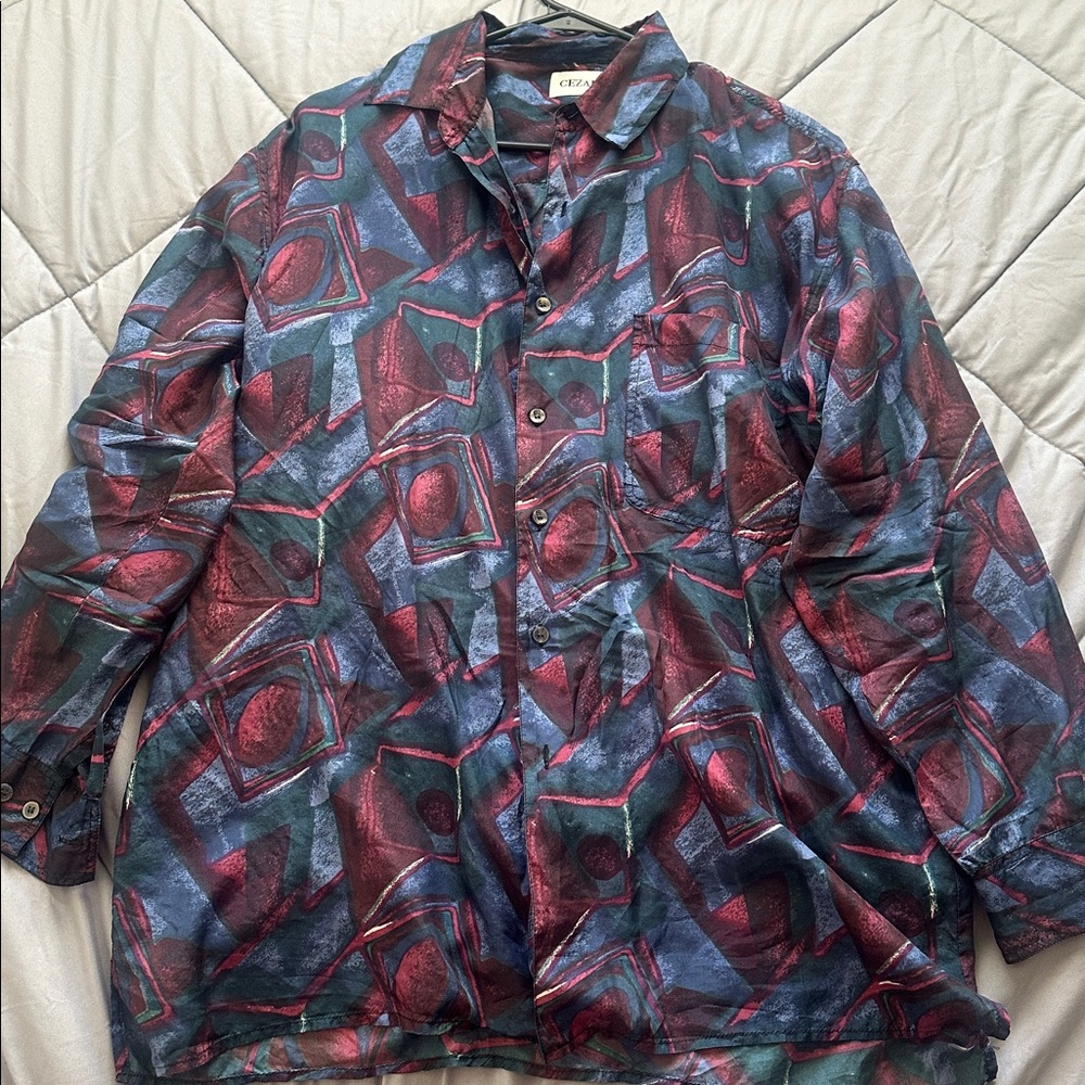 Silk  Multicolor Blouse